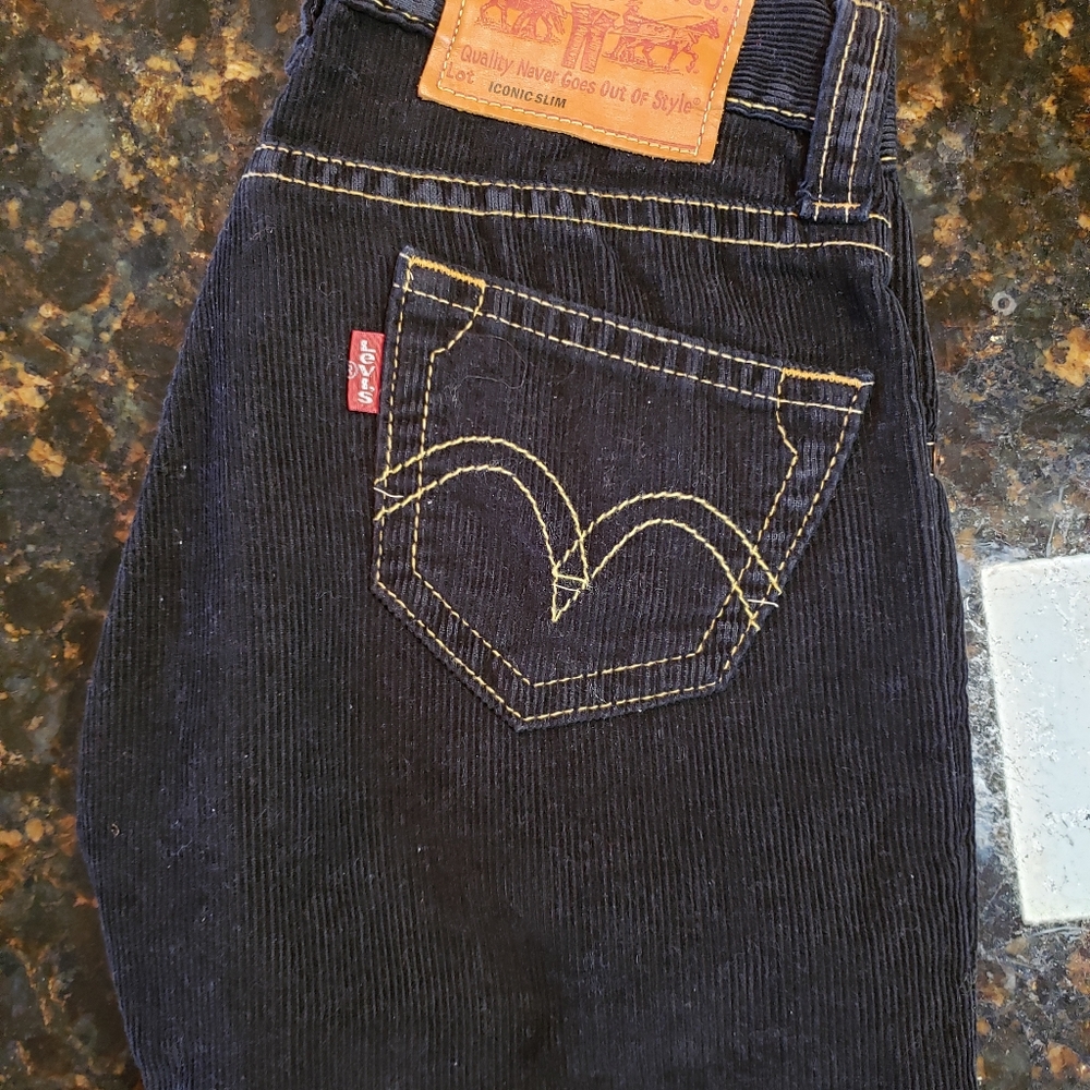 Levi's black corduroy pants